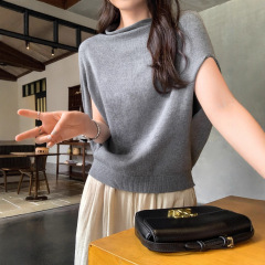 蝙蝠袖披肩羊毛针织衫女装潮2025夏季新款宽松慵懒风气质斗篷上衣
