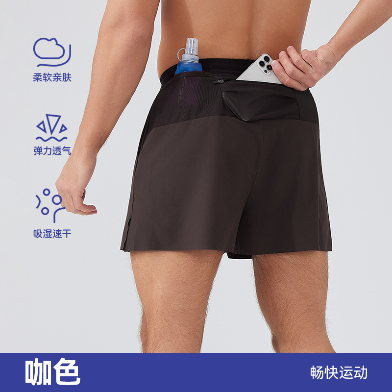Pantalones cortos deportivos transfronterizos pantalones cortos transpirables de verano de secado rápido pantalones de tres puntos para hombres 100 pantalones cortos de Maratón de fitness y pantalones cortos casuales