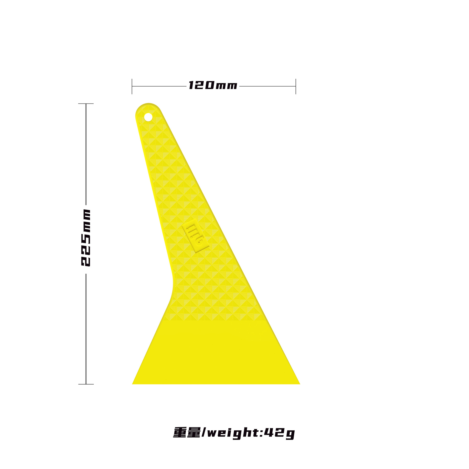 herramienta de adhesión de película de automóvil triangular en stock raspador duro resistente a altas temperaturas construcción de película de ventana para ventana de automóvil dura