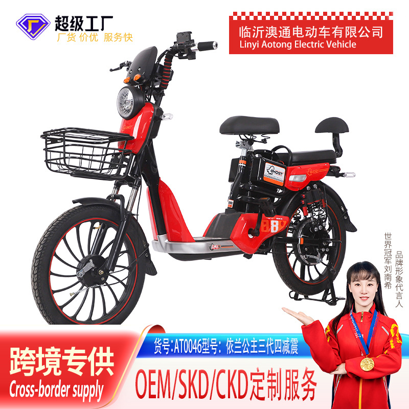 Bicicletas eléctricas al por mayor transfronterizas de larga duración batería de plomo - ácido bicicletas eléctricas de exportación de baterías de dos ruedas para dos personas