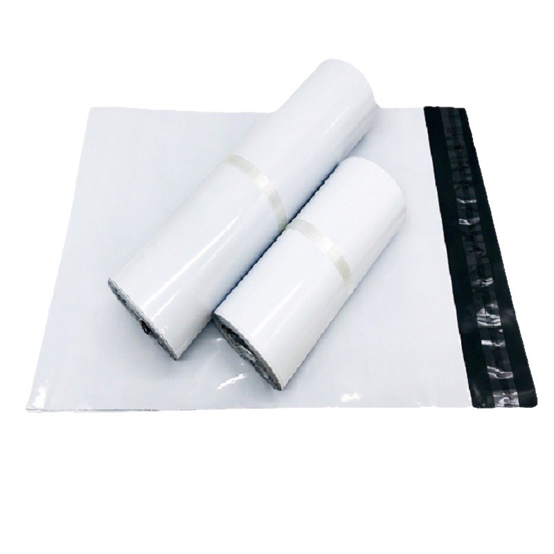 Super blanco nuevo material expreso bolsa espesado impermeable embalaje bolsa ropa logística embalaje bolsa impresión al por mayor