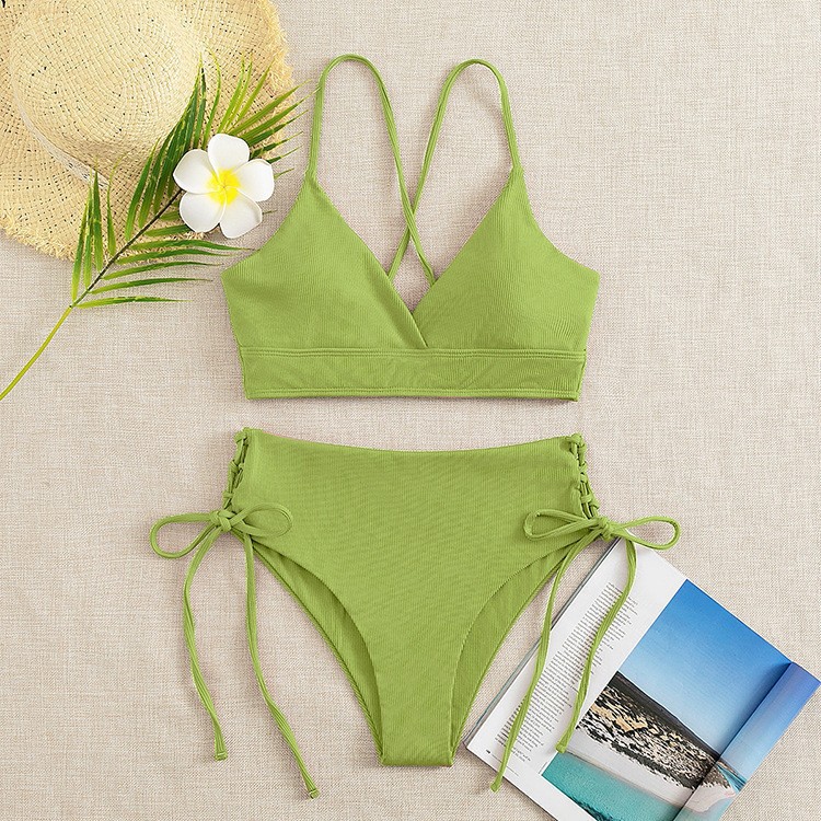 GraceChic GraceChic 2025 New Independent Brand European And American Style Lace-up Two-piece Swimsuit For Women High-end Sexy Bikini_voghion.com