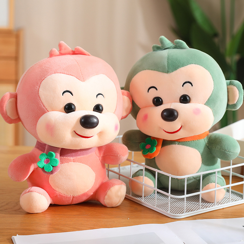 Monos muñecos bufandas monos juguetes de peluche muñecas para niños muñecas de compañía de regalos de exhibición muñecas de animales al por mayor