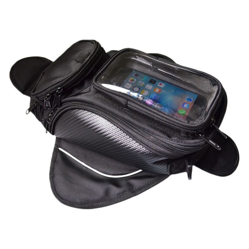 Bolsa de la motocicleta bolsa de aceite de la motocicleta suministros bolsa de imán de la motocicleta pantalla táctil impermeable pantalla grande BOLSA DE TELÉFONO MÓVIL bolsa de montar