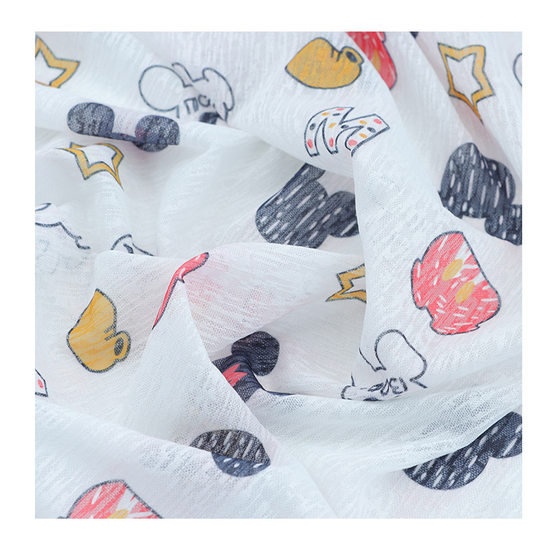 Summer children's pet sunscreen clothing fabric Korean hemp polyester mesh fabric outdoor sunscreen clothing anti-mosquito pants fabric