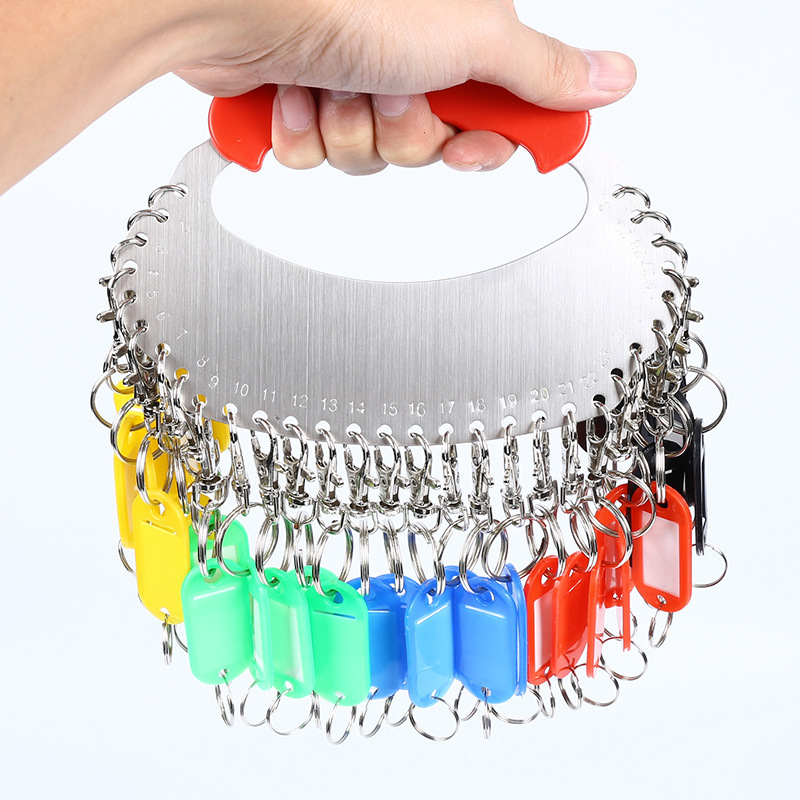 Stainless steel key management plate easy to pick lobster buckle hook Mark classification card portable key board string ring Stainless steel key management plate easy to pick lobster buckle hook Mark classification card portable key board string ring
