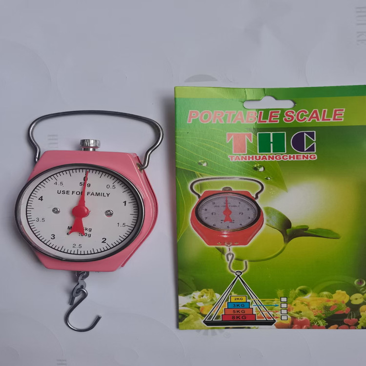 Escala de hierro 5 kg pequeña escala de resorte escala portátil escala de estructura escala