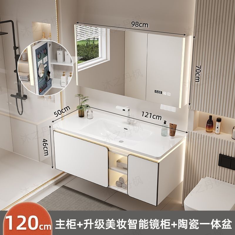 25 años de luz de la luna blanca nueva bañera de cerámica gabinete de baño combinado lavabo de cerámica lavabo gabinete de baño