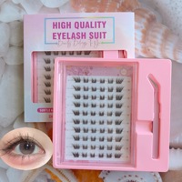 跨境假睫毛套装大容量小樱桃假睫毛上镜氛围感放大双眼持久毛型