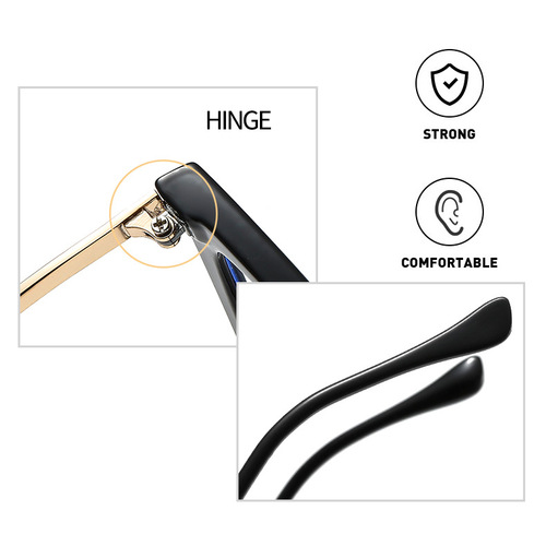 Cross-border fashion  new anti-blue light glasses frame personalized cat eye Internet celebrity flat mirror European and American trend glasses frame