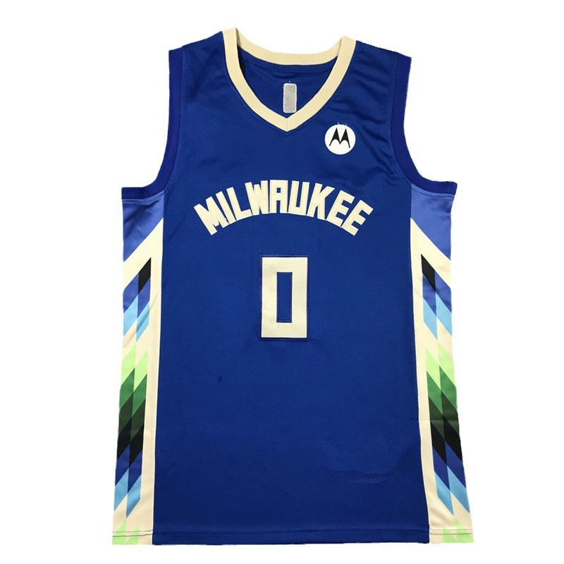 [23款雄鹿0蓝城市利拉德球衣23 Bucks Blue City Lillard jerseys]