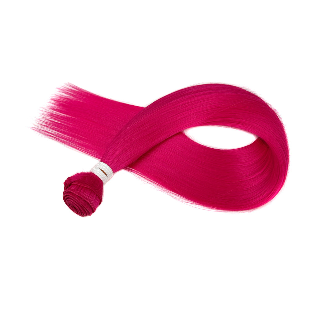 Europa, América y África transfronterizos Synthetic Straight Hair Bundle peluca recta extensión de cabello cortina