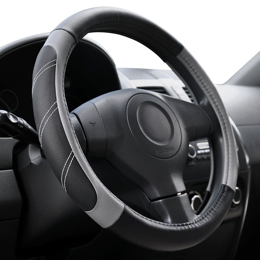 Car steering wheel cover leather elastic handle cover without inner ring Four Seasons universal car accessories car handle cover