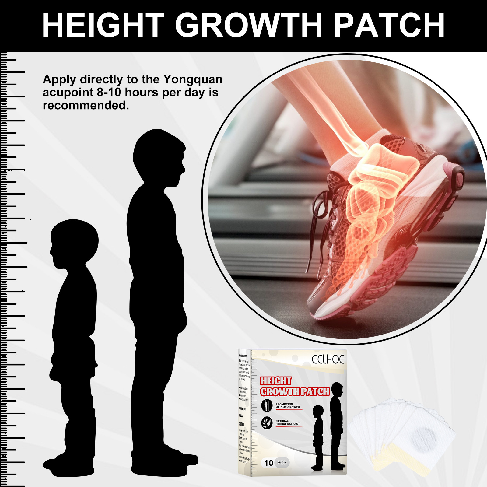 and  Adult Child Enhancement Foot Acupoint Stimulation Body Height Long Care Health Patch_voghion.com