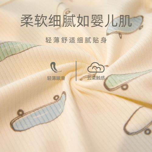 Baby flat-pant set long sleeve spring and autumn boneless baby onesie newborn clothes crawling suit sleepwear triangle T-shirt