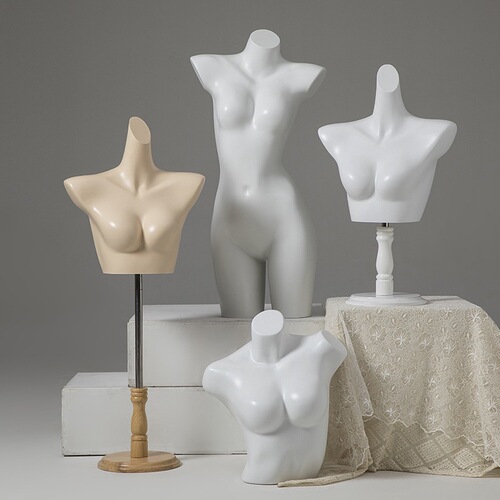 Underwear model props female and male half-length bra underwear plastic fake human body window display display stand bra model
