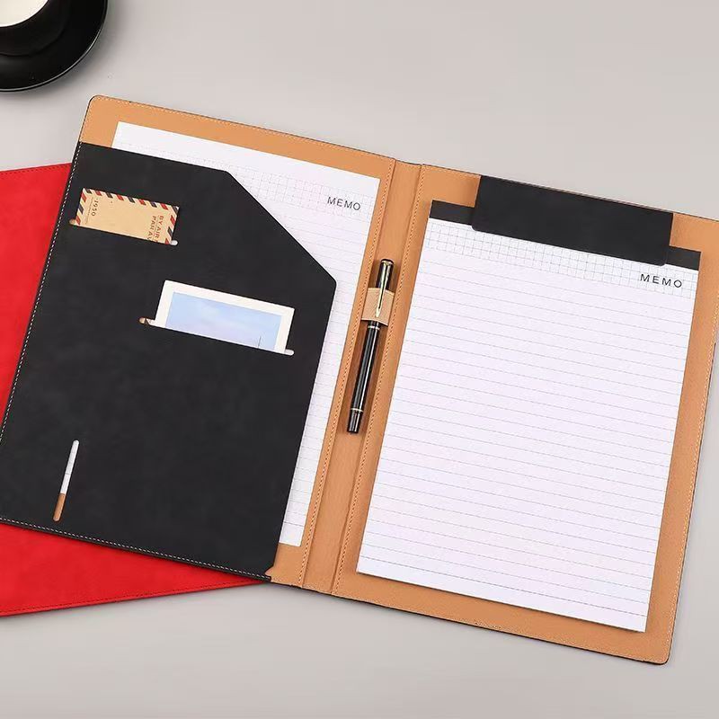 Business Magnetic File Clipboard A4 Hard Cover Luxury Office Stationery Manager Folder Notepad Notebook with Logo Printing