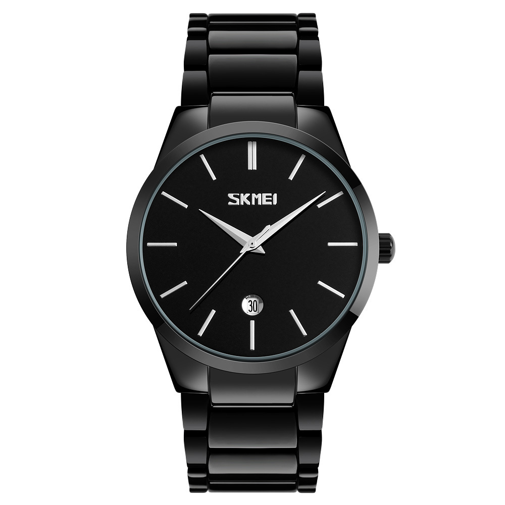 Momento de venta transfronteriza caliente relojes de hombre calendario casual relojes de cuarzo correa de acero de negocios relojes de hombre mayoristas spot