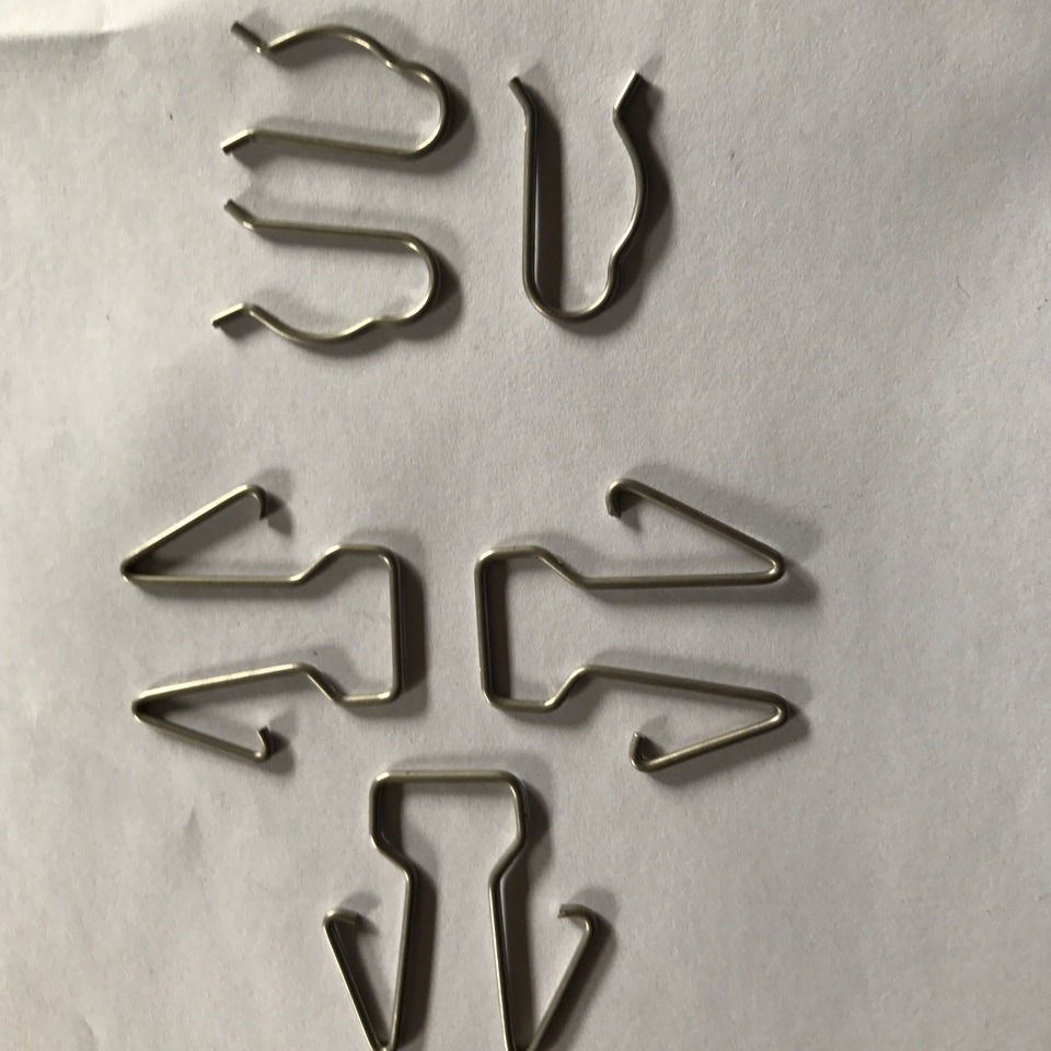 汽车头枕导套304不锈钢卡簧 异形簧 导线钩