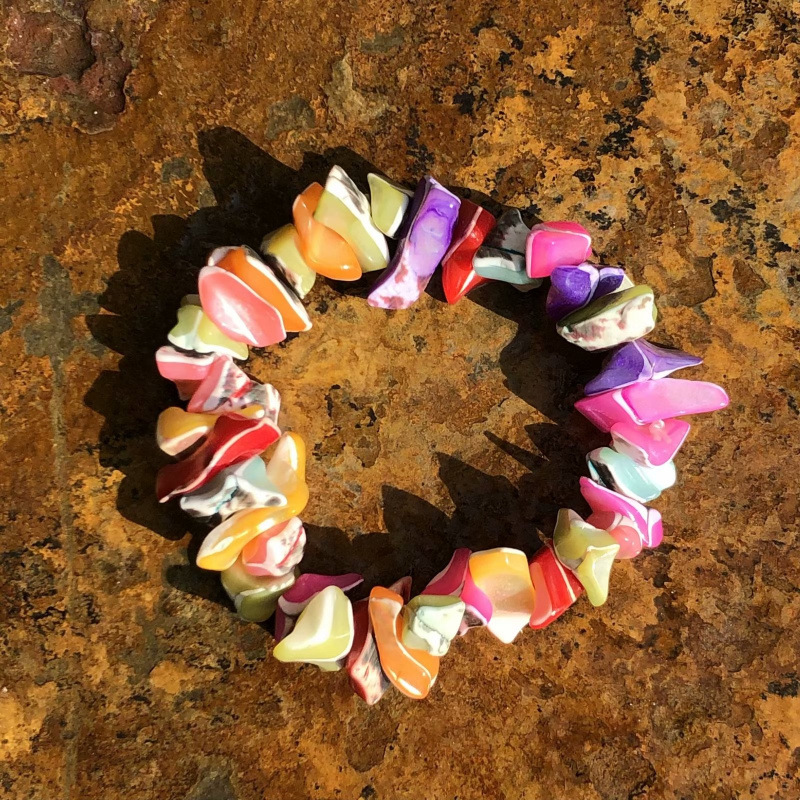 Conchas naturales conchas pulseras collares diy fresco versátil joyería correa de mano tienda artesanía característica fuente