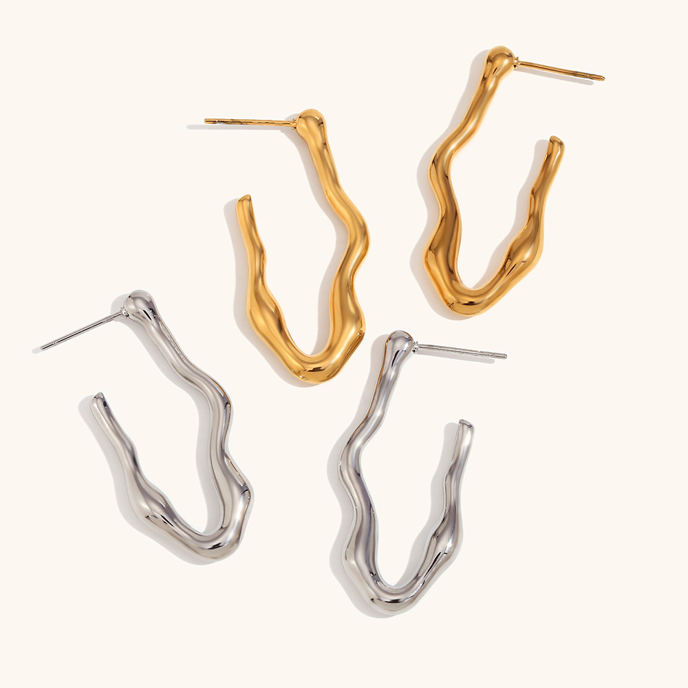 geometric earrings stainless steel
