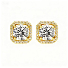 跨境热销925纯银莫桑石耳钉欧美热销时尚纯银耳钉厂家批发