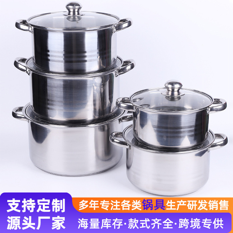 Nuevo moderno y simple conjunto de utensilios domésticos de cinco piezas conjunto de ollas antiadherentes regalo de reunión anual al por mayor caja de regalo de cocina de cocina