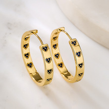 �Ĺ� ŷ��INSʱ�и��Ŷ�Ȧͭ��18K�����ʯ���Զ���Ů �羳��Ʒ