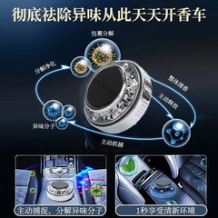 Factory Wholesale New Solar Car Air Freshener Sun-powered Rotating Aroma Car Long-lasting Light Scent Deodorizer