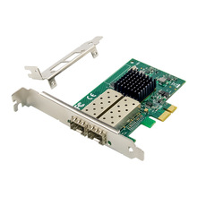 PCI-E X1 千兆双端口以太网SFP光纤网卡 服务器网卡 82576EB