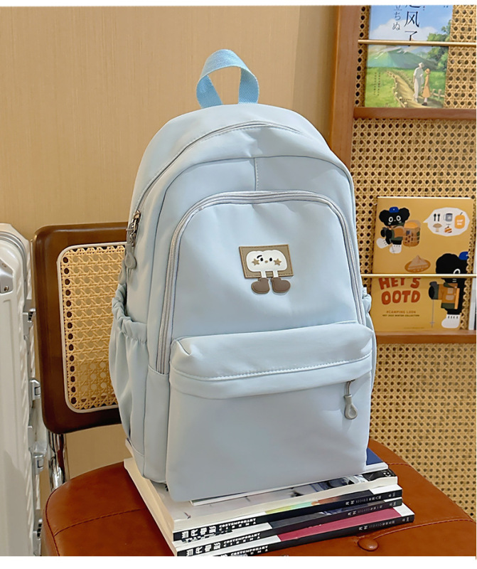 日系简约ins可爱大容量书包少女百搭双肩包高颜值轻便休闲简约包|undefined