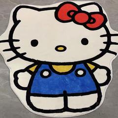 Bedroom carpet Hello KT cat big-eyed frog carpet bedside carpet floor mat dressing table cloakroom floor mat children's room