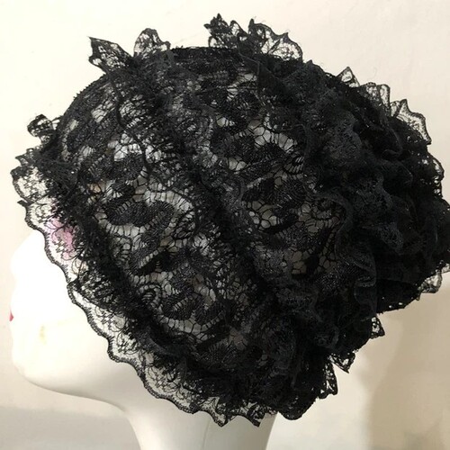 Summer Thin Lace Hat Fashionable Beauty Hat White Hair Hat Mother Hat Peacock Hat Convenient Wigs Hat Home Hat