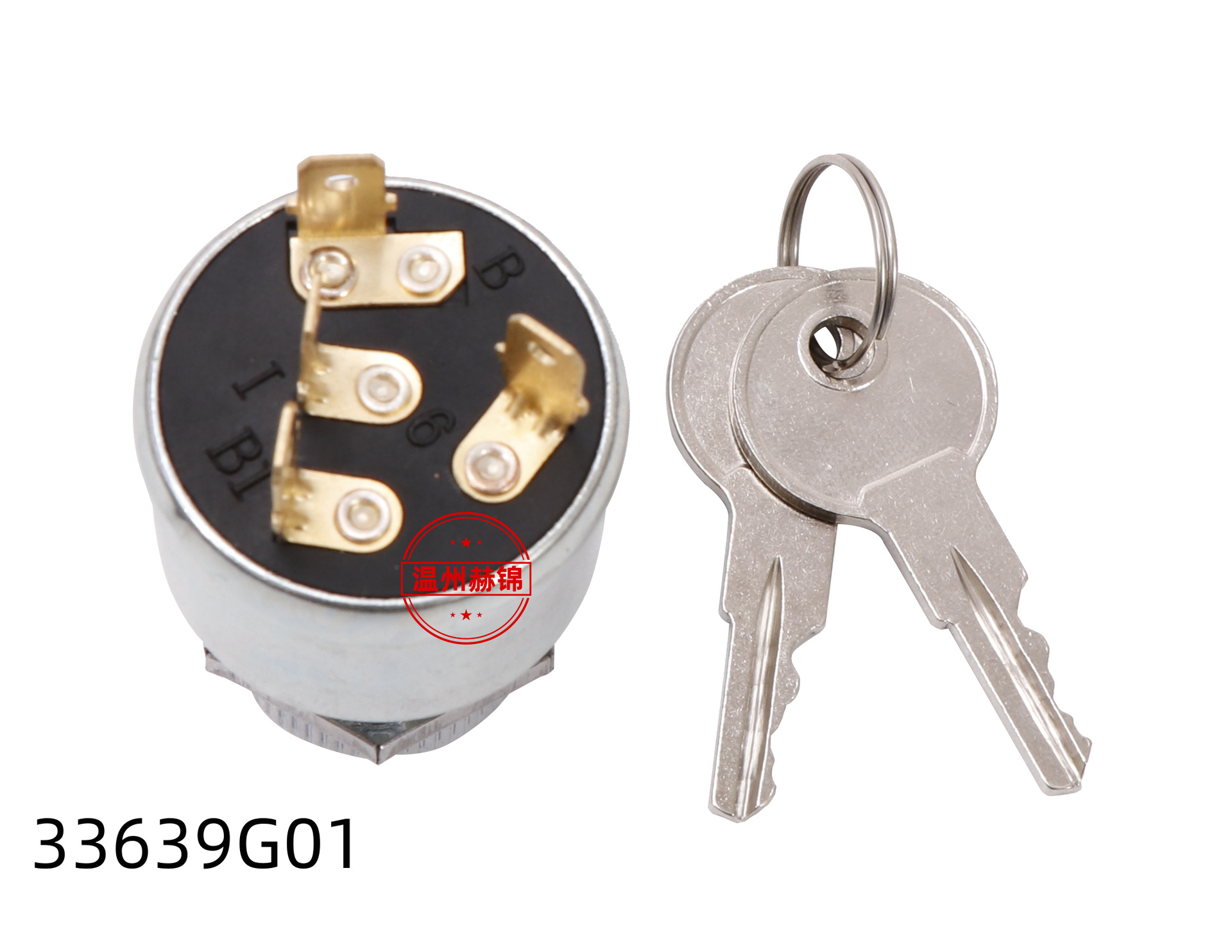 33639-G01 Golf Cart Ignition Starter Switch with Key for Sightseeing Cart, suitable for TXT EZGO