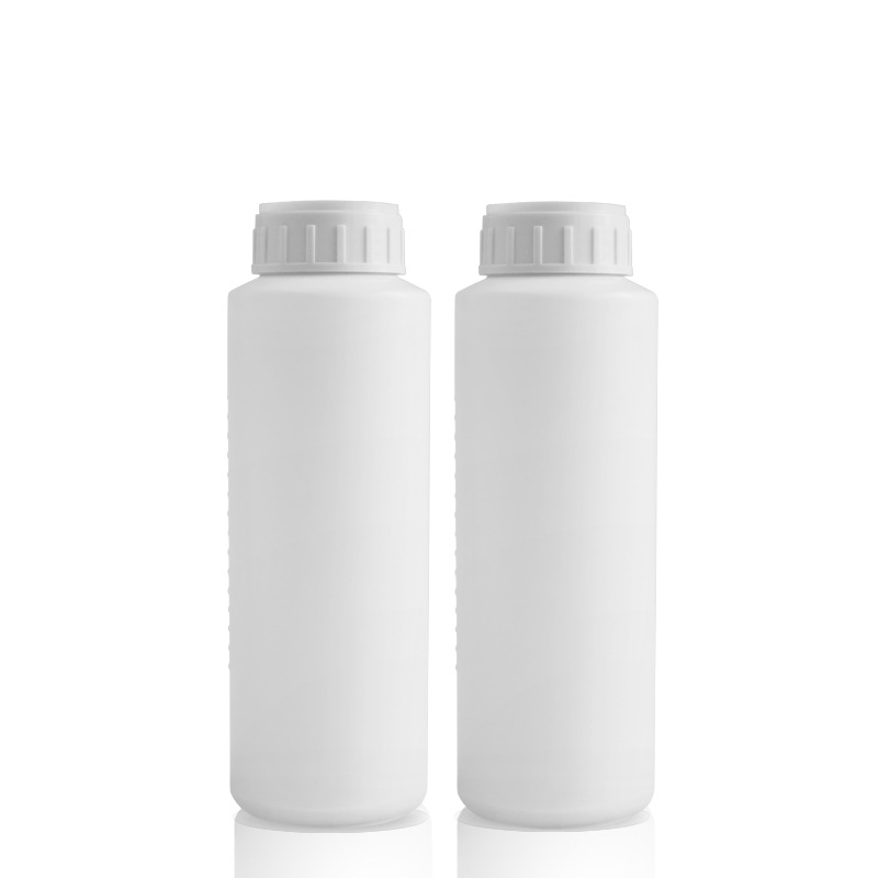 深圳厂家50牙广口瓶粉剂桶680ml瓶子白色黑色分装塑料罐子