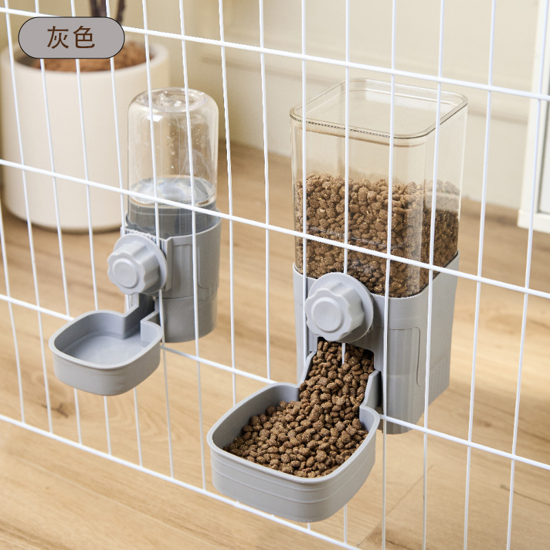 猫とウサギの水飲み場給餌機クロスボーダーホットセール犬吊り下げ自動ウォーターディスペンサー吊り下げケージ猫ボウル犬フードボウル|undefined