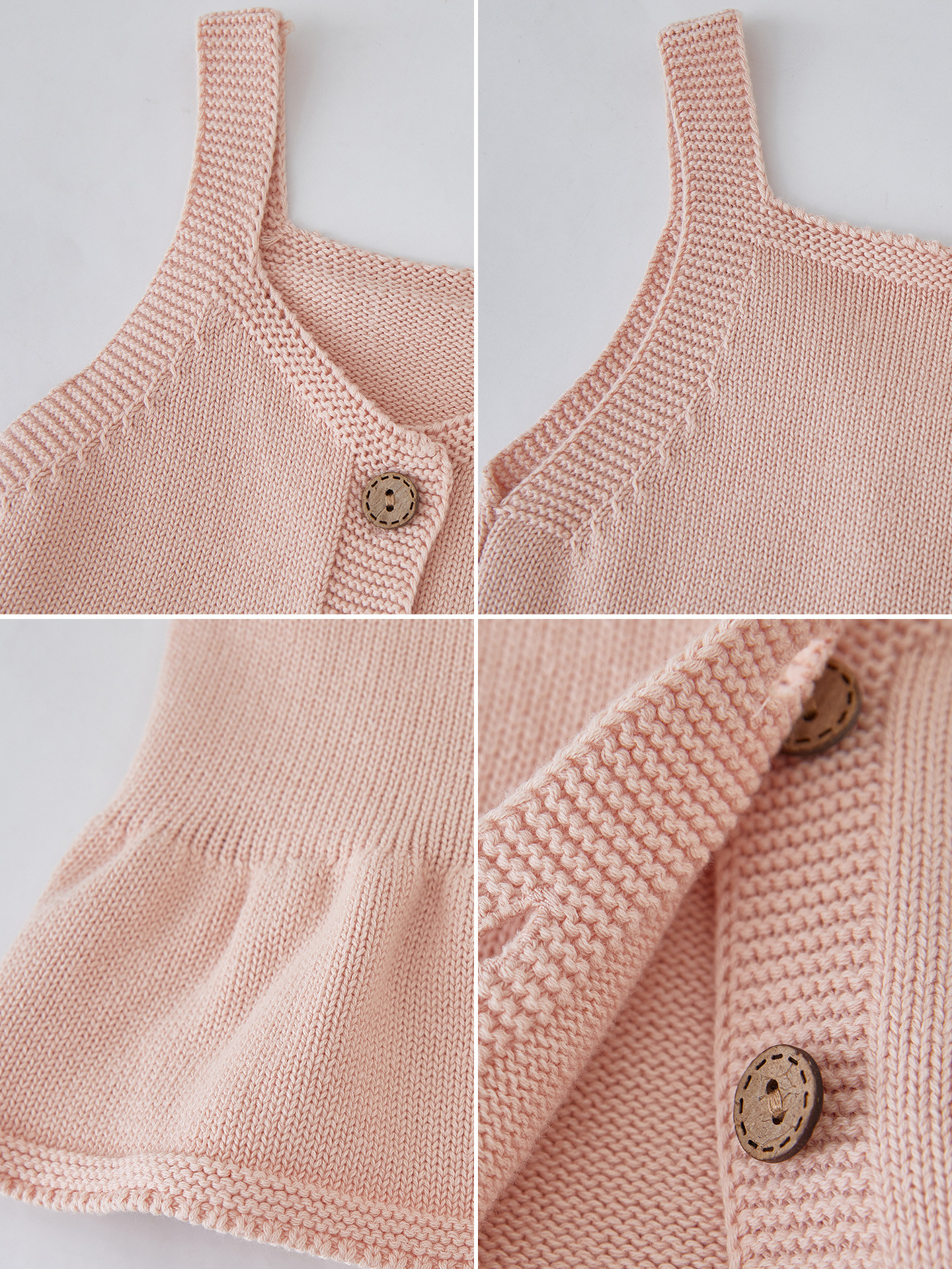 2025 vestido de chaleco de tirantes de algodón de lana para niños coreanos primavera y otoño chaleco de punto para niñas suéter cárdigan