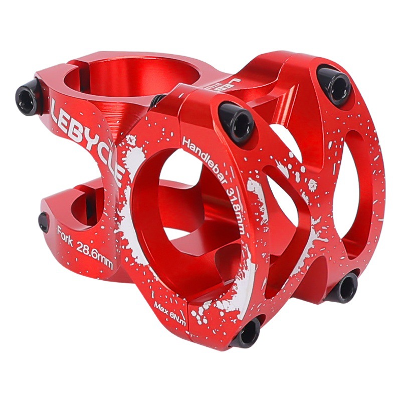 Bicicleta de montaña vástago hueco 0 ° elevador rápido caída 35 tallo corto 31,8 aleación de aluminio grifo accesorios CNC