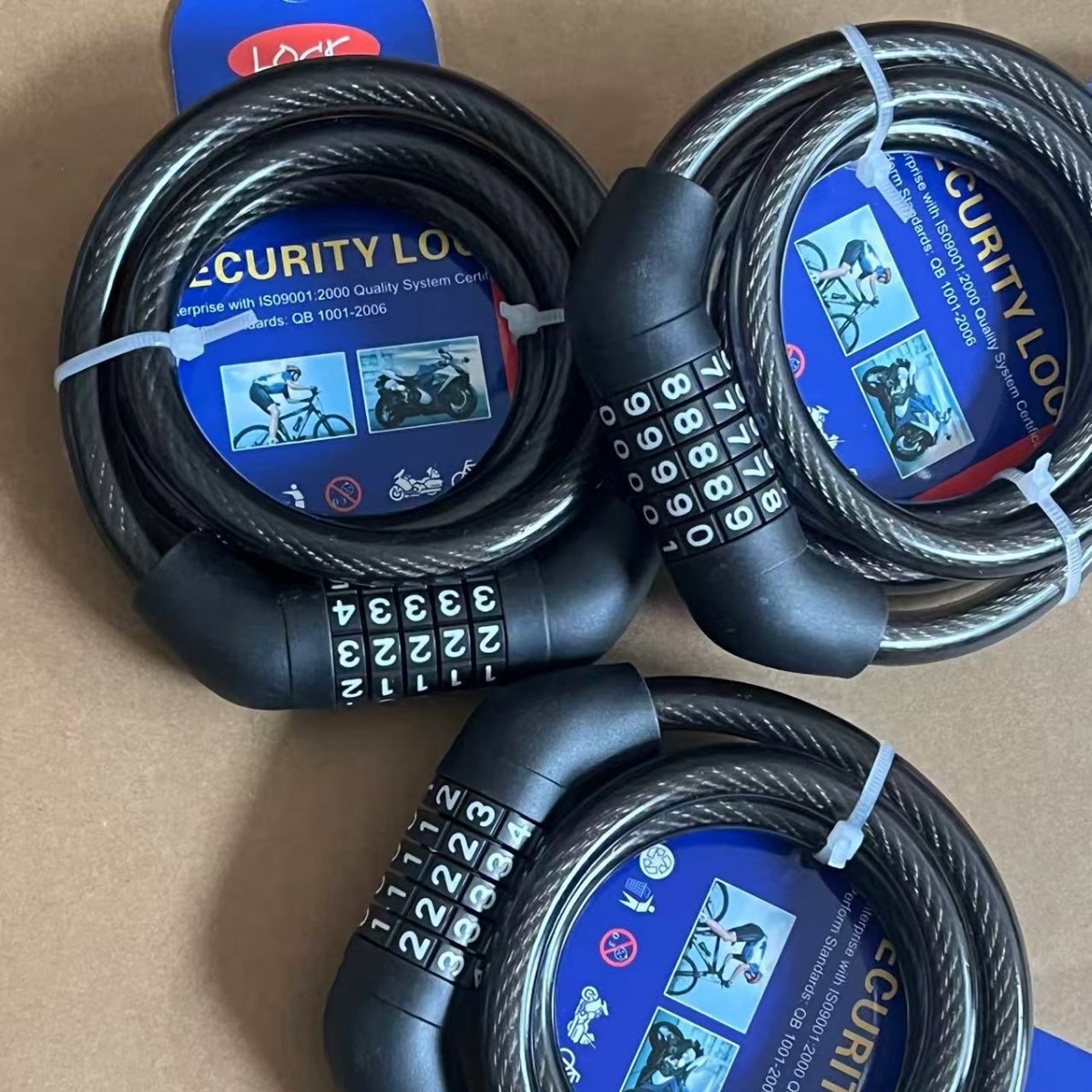 Cerradura de contraseña gruesa cerradura de bicicleta cerradura de contraseña antirrobo cerradura de bicicleta de montaña cerradura portátil cerradura de vehículo eléctrico cadena