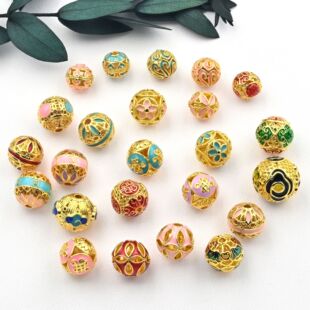 18K��ɫ�A��m�Ųʵ���ͨ���U�ՈA��Ͱ�������朵�������diy���