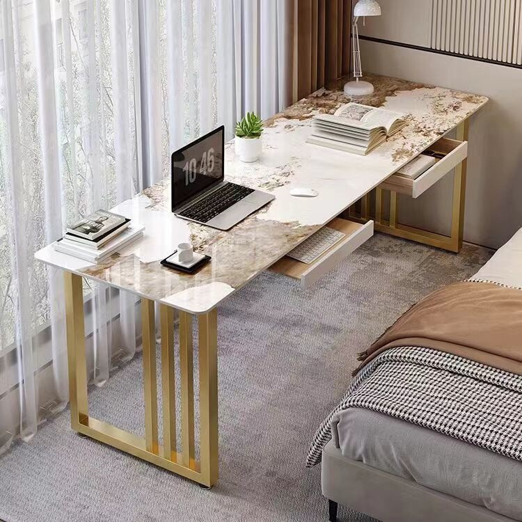 Light Luxury Home-Use Slate Desk/Simple Hotel Double-Person Office Computer Desk Balcony Narrow Table Bedside Workstation Light Luxury Home-Use Slate Desk/Simple Hotel Double-Person Office Computer Desk Balcony Narrow Table Bedside Workstation