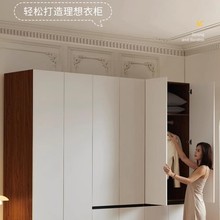 实木衣柜家用卧室整体衣橱柜挂衣区多简约实木衣柜家用卧室包邮