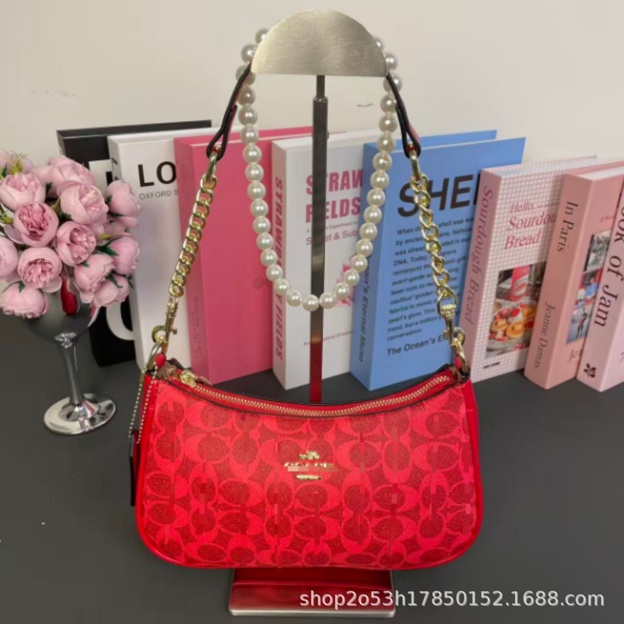 2025 nuevo bolso de media luna de fábrica original Kouc bolso de mujer bolso de brazo de moda de hombro portátil bolso de mahjong