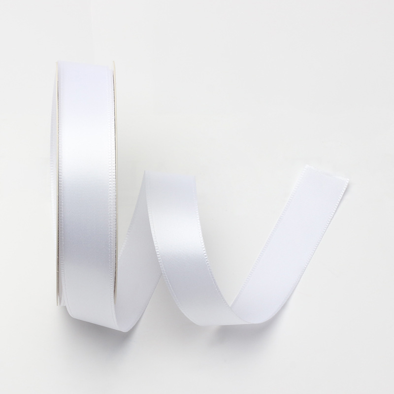 Cinta de color sólido 2,5 cm cinta de poliéster pastel de cumpleaños vendaje flor material de la tienda ramo de flores cinta de embalaje