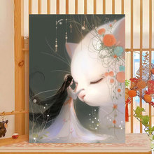 数字油画大尺寸diy手工涂画卧室客厅装饰画工厂直售批发代发新款