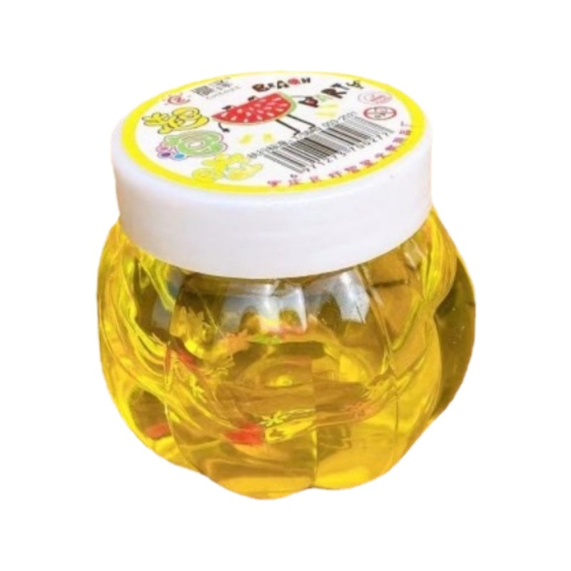 Juguete de barro de cristal colorido al por mayor de calabaza pegamento espumante delgado hecho a mano 2 yuanes grandes almacenes de alta transparente de color barro