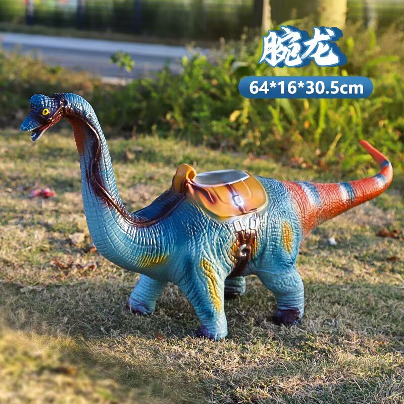 超大软胶搪胶恐龙模型儿童男孩镰刀龙腕龙三角龙坐骑玩具|undefined