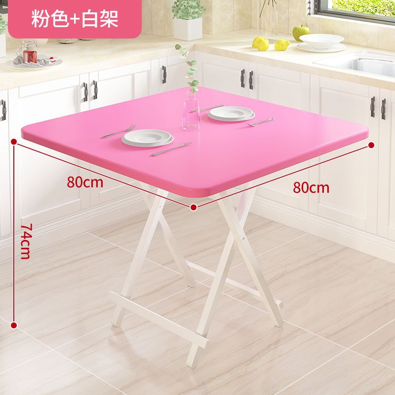 Mesa de comedor retráctil de casa de alquiler pequeña simple y portátil mesa de negociación doméstica multifuncional económica mesa plegable image 24