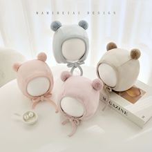 婴幼儿帽子春秋款女宝宝男新生胎帽秋冬a类纯棉0到3个月初生儿帽