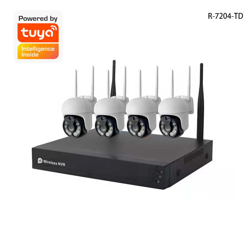 Transfronterizo de circuito cerrado CCTV NVR4-way de graffiti/8 vías de vigilancia inalámbrica traje Cámara WIFI Monitor máquina de bolas